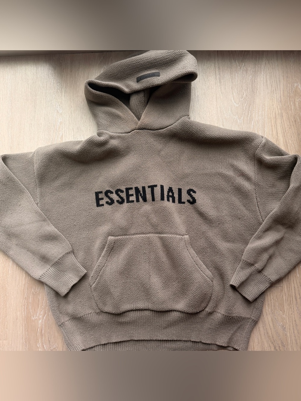 Fear of God Essentials knit sweater hoodie